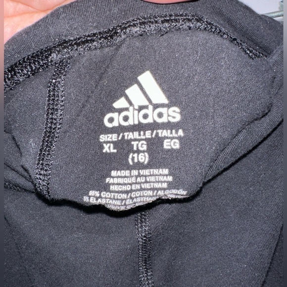 Adidas Black joggers with Rainbow Trim Youth XL 16 - Picture 7 of 7